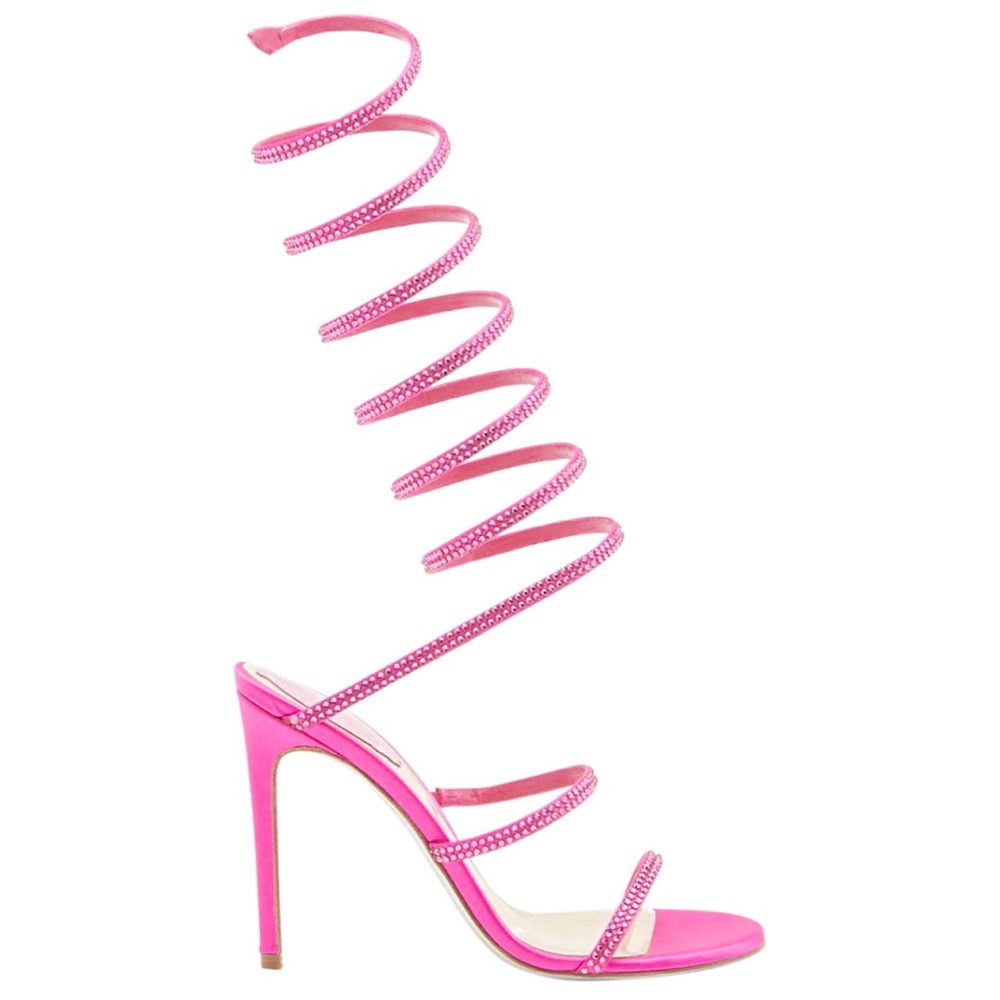 Rene Caovilla Super Cleo Supercleo crystal wrap snake sandals